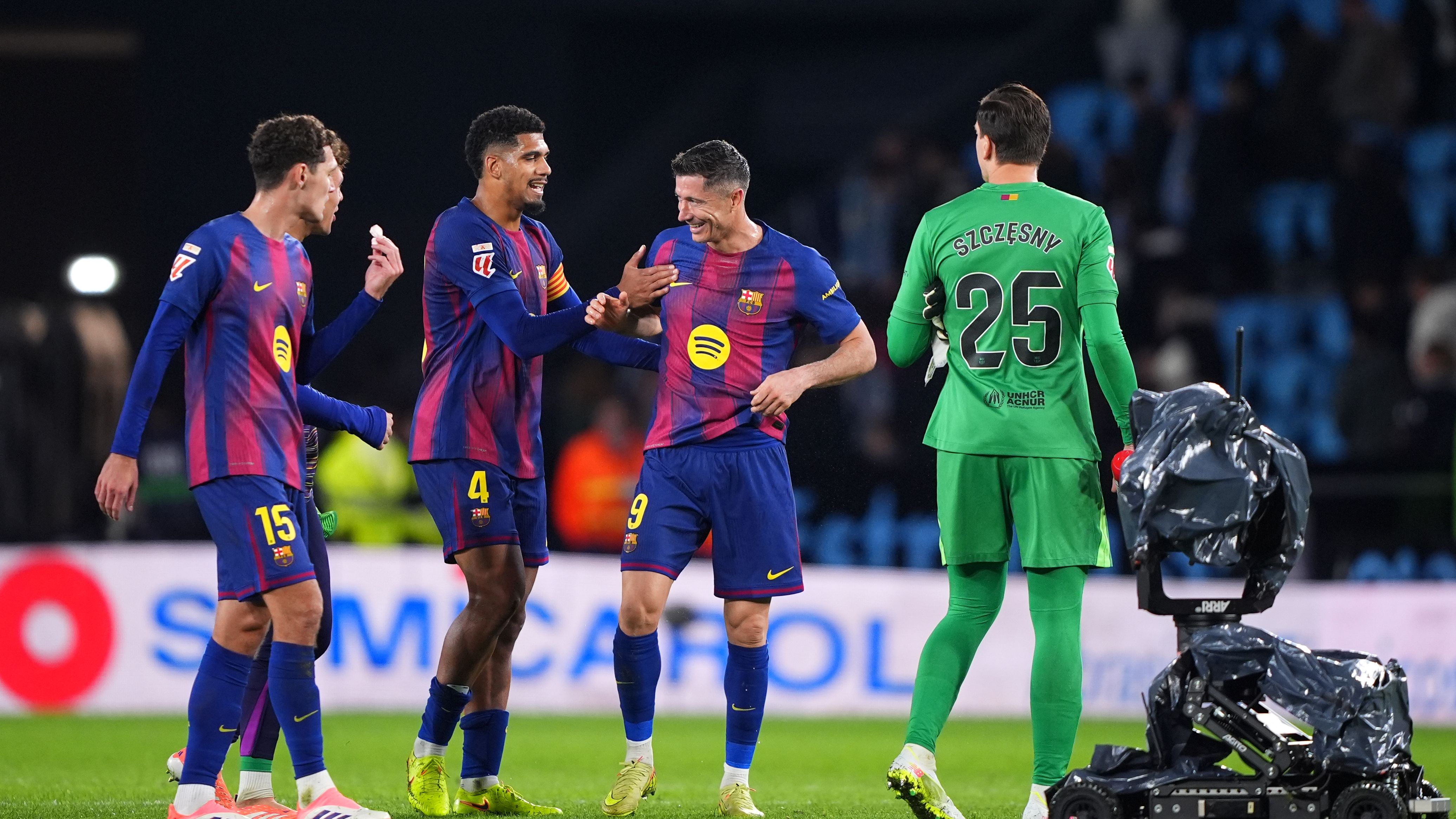 Hansi Flick Expresses Satisfaction in Challenging Real Madrid While Lamenting Frenkie de Jong’s Suspension After Barcelona’s Dominant Victory Over Celta