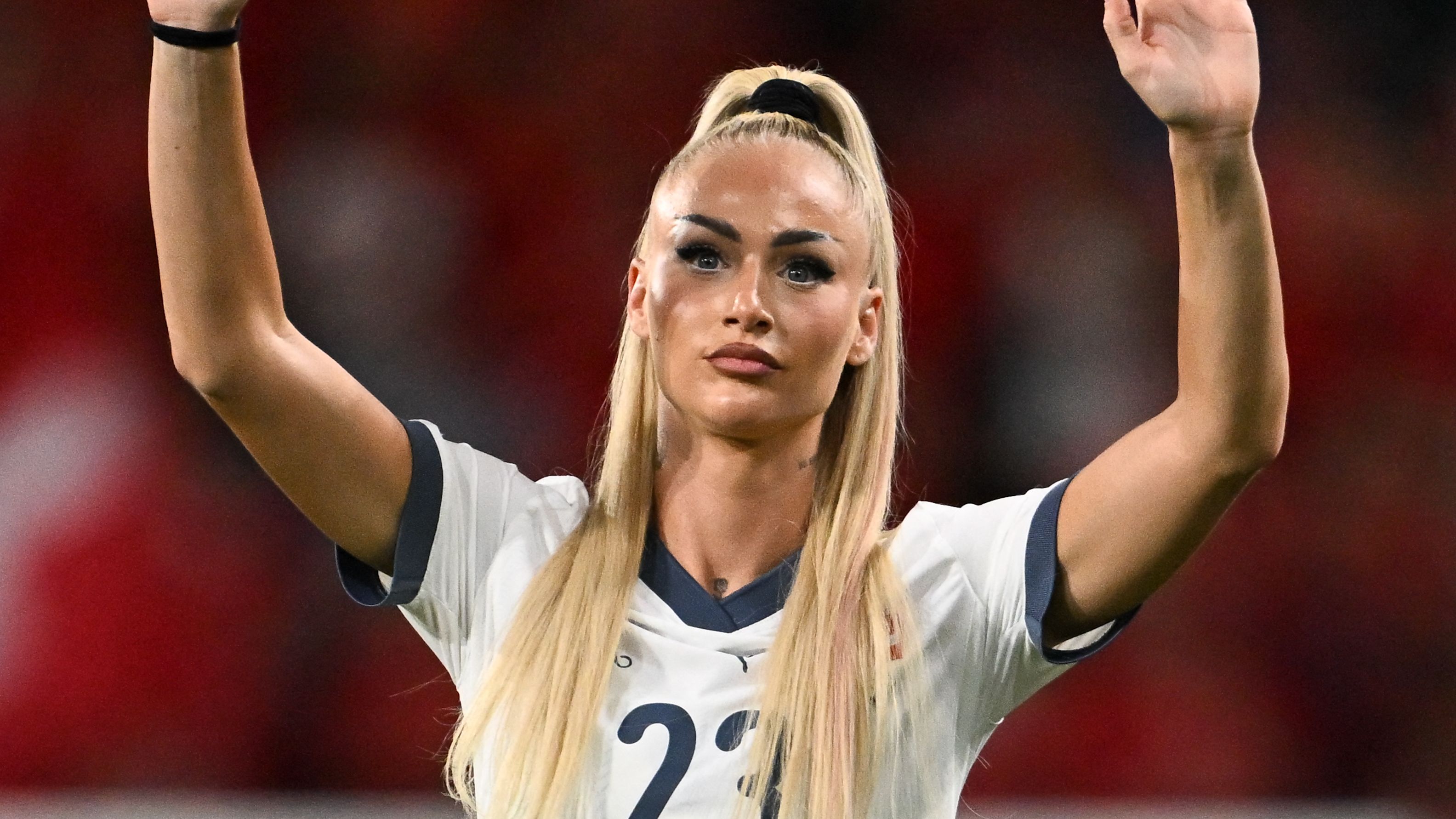 'Suits me!' – Como star Alisha Lehmann cracks joke after scoring for Switzerland in friendly defeat to Belgium