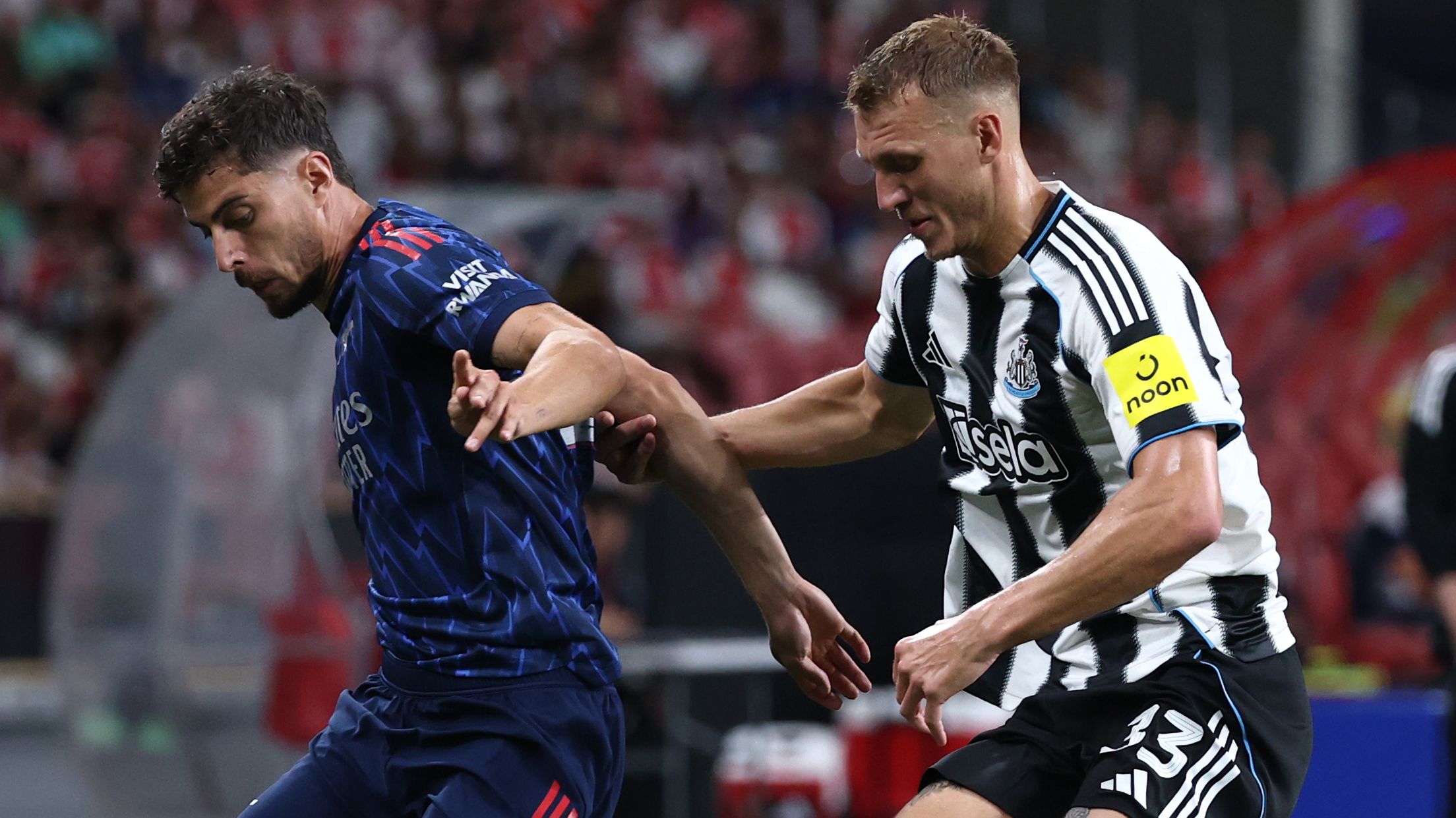 Buried the hatchet! Newcastle star admits he ended long-running feud with Arsenal's Kai Havertz in bizzare circumstances