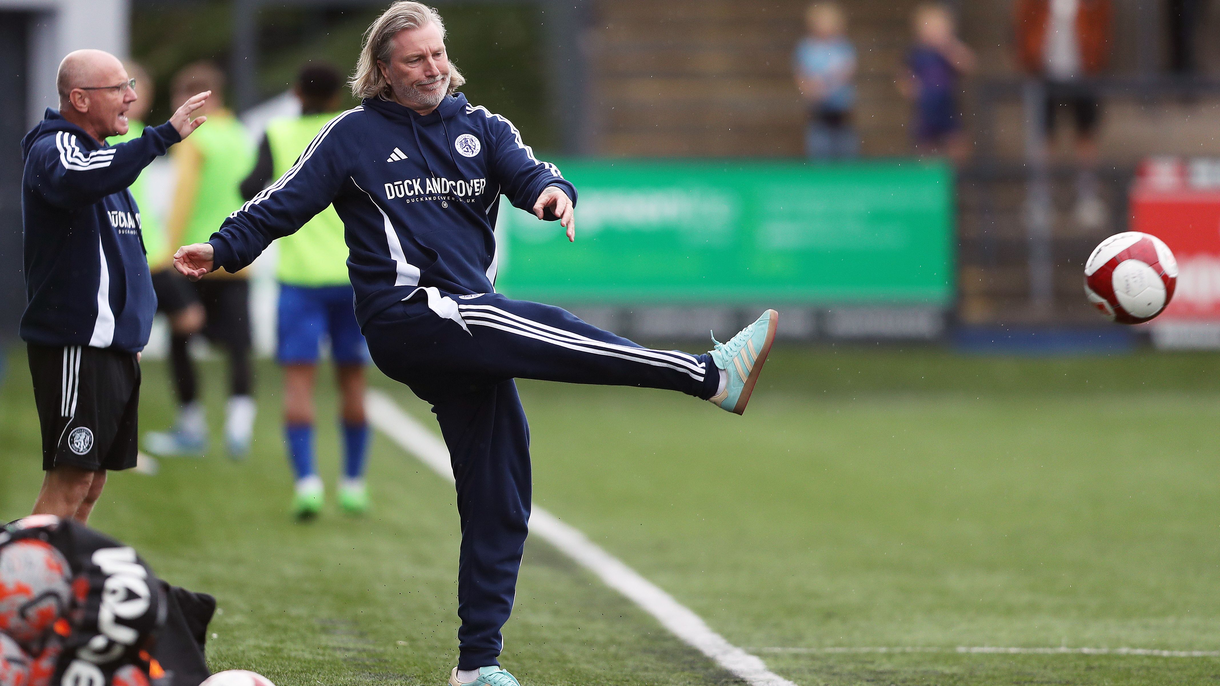 Former Premier League star Robbie Savage sparks melee after celebrating Forest Green's dramatic win over Southend